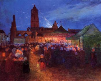 費迪南德 盧瓦敭 July 14th Fireworks at Bourg-de-Batz 費迪南德 盧瓦敭 July 14th Fireworks at Bourg-de-Batz